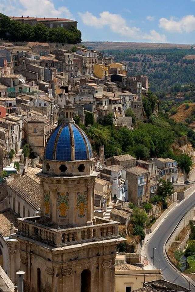 Ragusa stad på Sicilien pussel