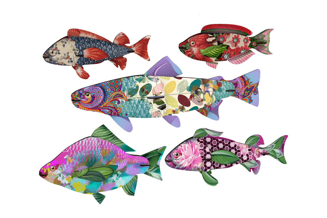Kolorowe ryby puzzle online