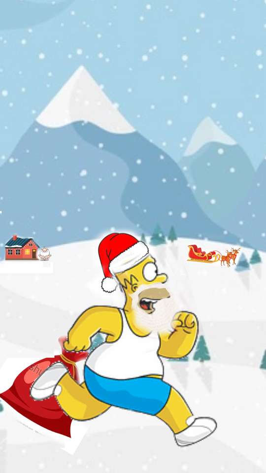 Homer złodziej świąt. puzzle online