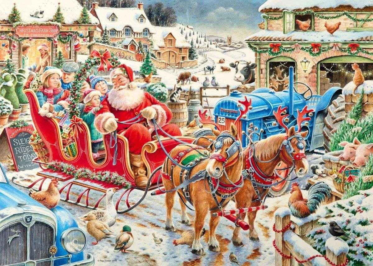 Sanie Świętego Mikołaja puzzle online