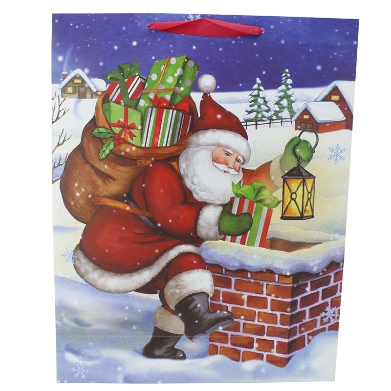 Mikołaj na kominie puzzle online