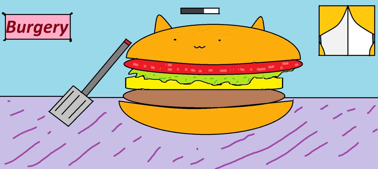 burger cat puzzle online