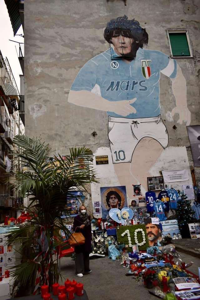 malowidła ścienne Maradony w Neapolu we Włoszech puzzle online