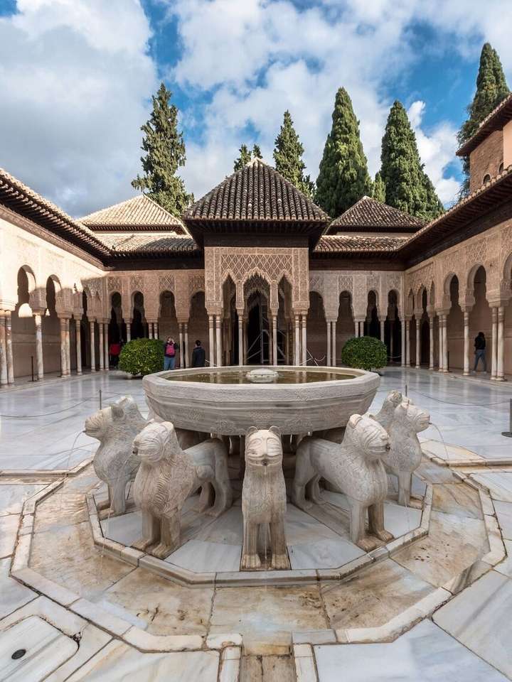 Dwór lwów, Alhambra puzzle online