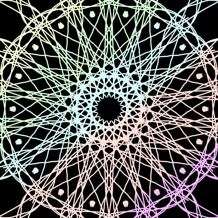 Mandala na czarnym tle puzzle online