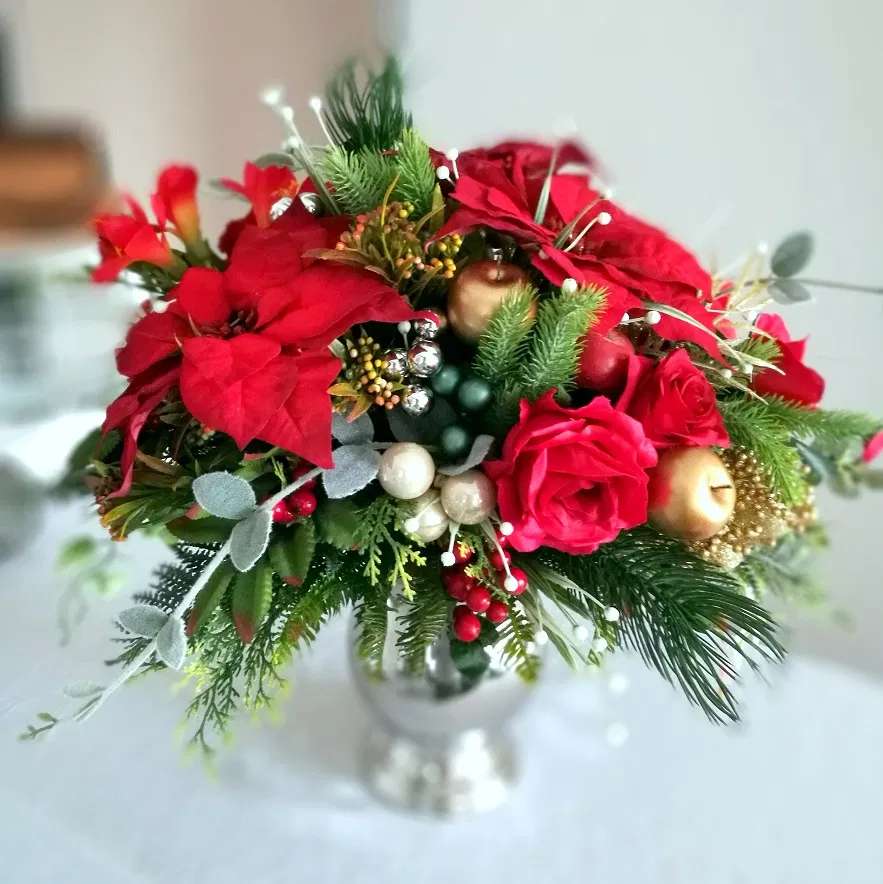 festive bouquet in a vase jigsaw puzzle