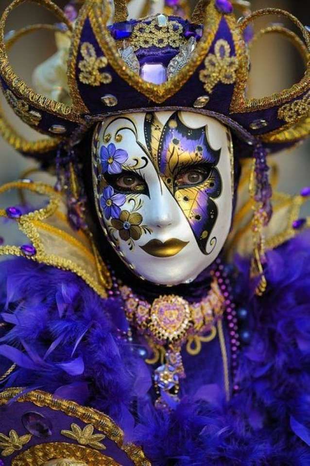 ヴェネツィアのカーニバルのマスクと衣装 ジグソーパズル