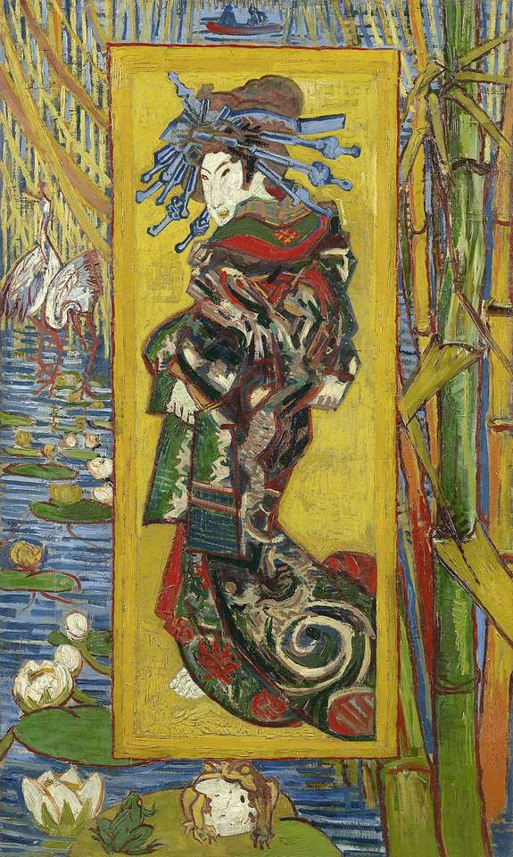 Japonaiserie (obrazy Vincenta van Gogha) puzzle online