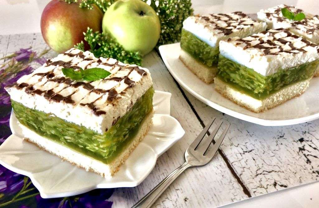 ciasto zielone jabłuszko puzzle online