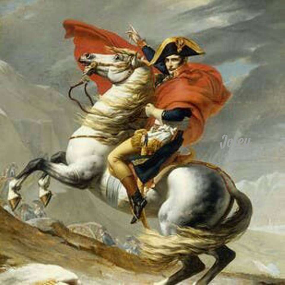Napoleon na koniu puzzle online