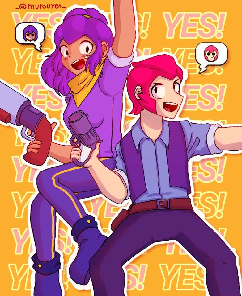 Colt X Shelly Brawl Stars Play Jigsaw Puzzle For Free At Puzzle Factory - colt fan art brawl stars