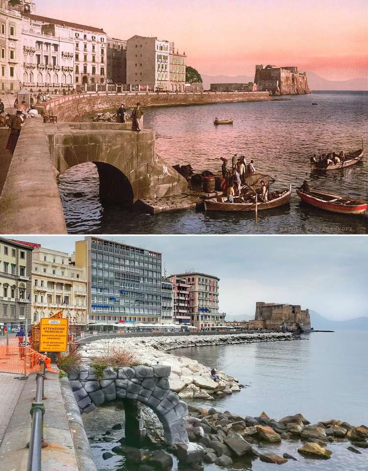 Wczoraj i dziś Neapol Włochy puzzle online