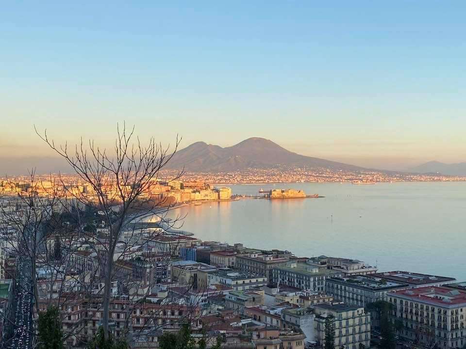Różowa zatoka Neapol Włochy puzzle online