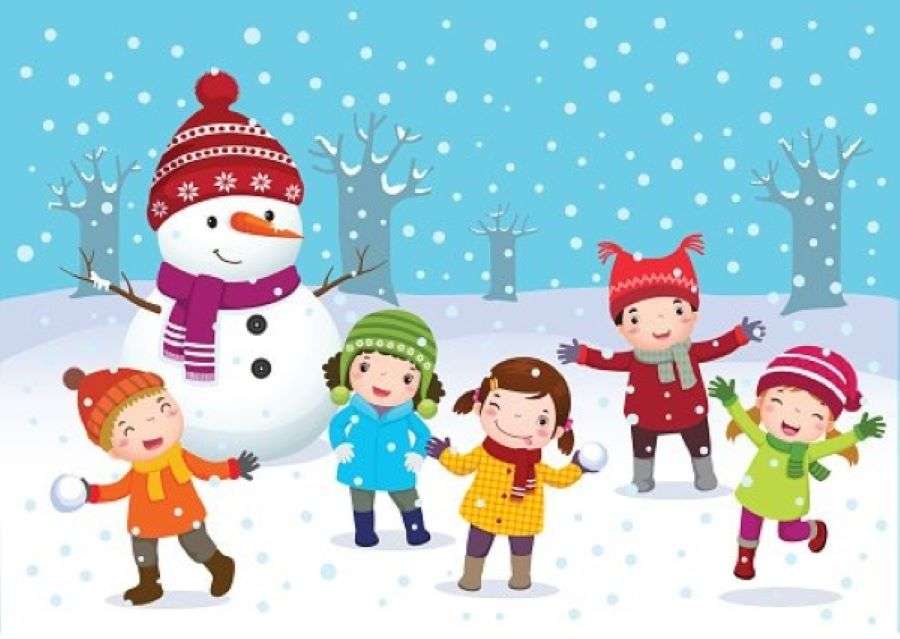 Gry dla dzieci zimą puzzle online