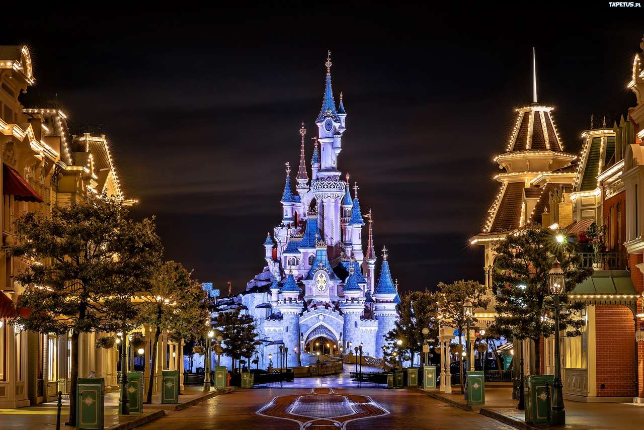 zamek w Disneylandzie puzzle online