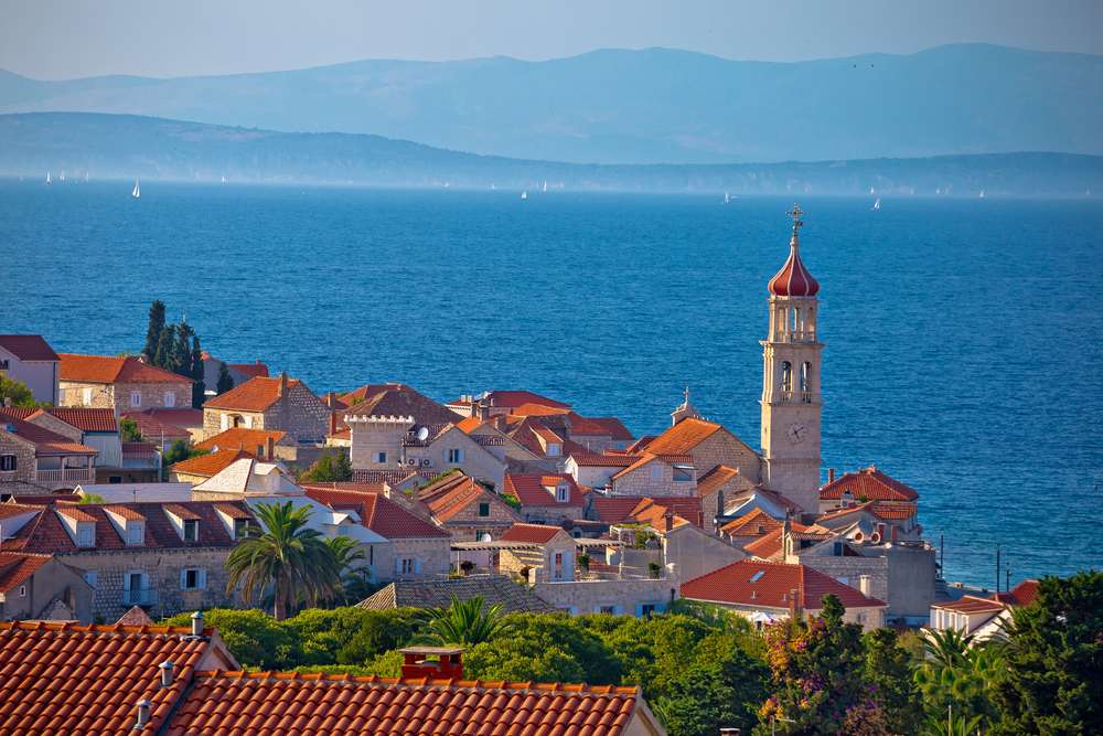 Brac wyspa Sutivan miasto Chorwacja puzzle online