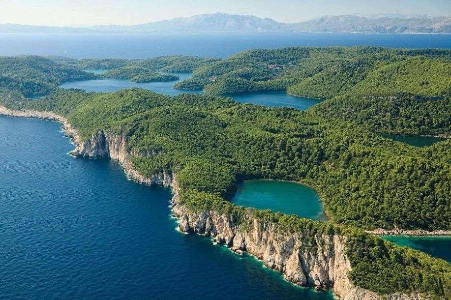 Krajobraz wyspy Mljet w Chorwacji puzzle online