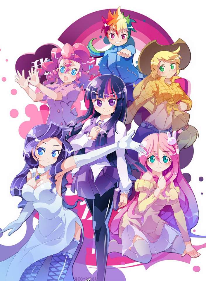 Equestria Girls anime puzzle online