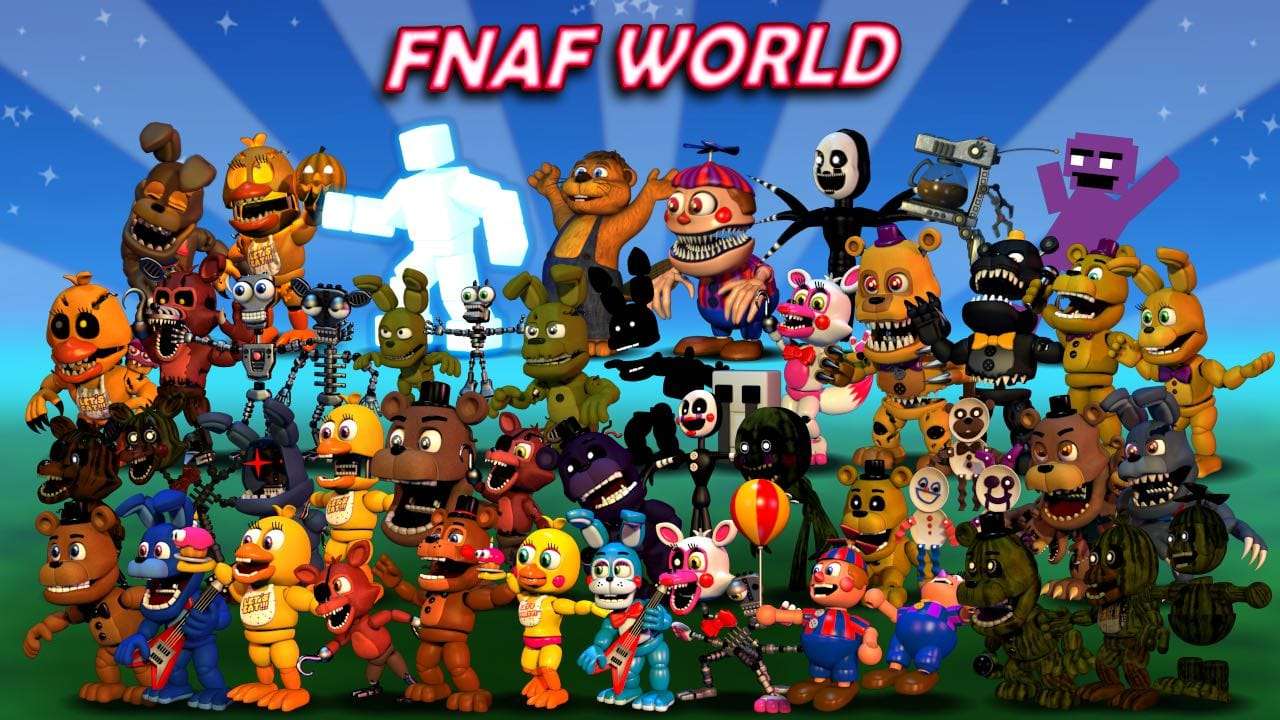 świat fnaf puzzle online