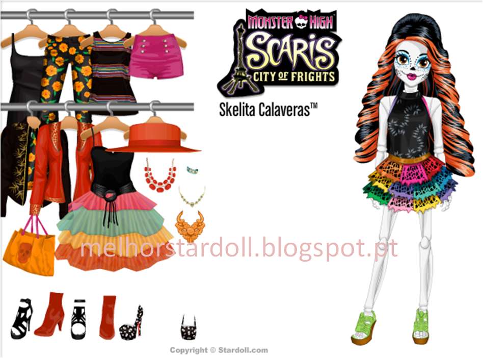 Skelita Calaveras w Stardoll [także makijaż] puzzle online