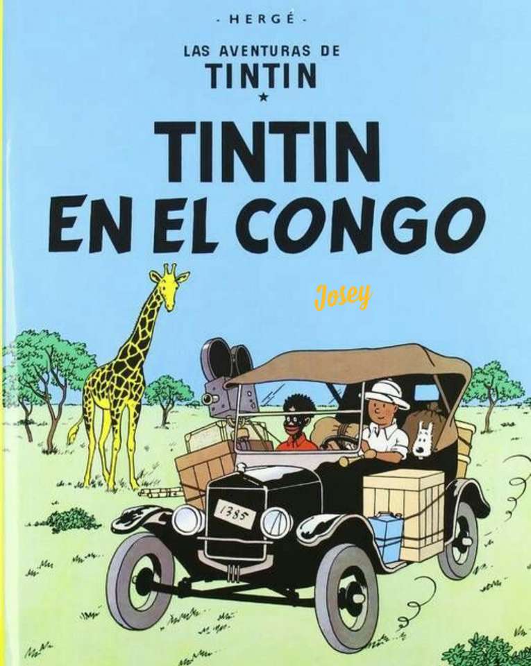 Tintin w Kongo puzzle online