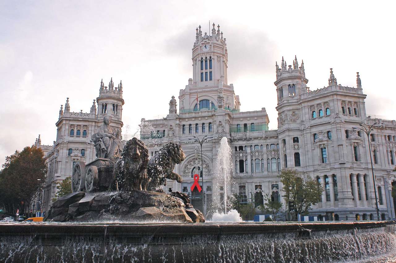 Fontanna Cibeles w Madrycie puzzle online