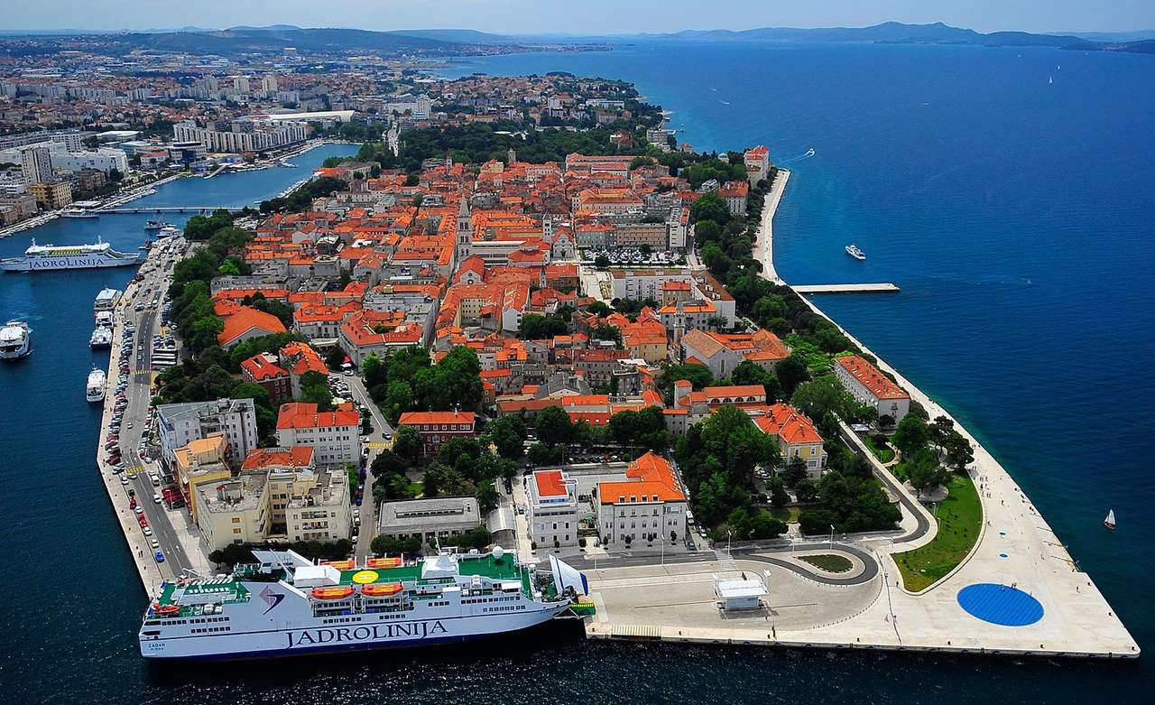 Miasto Zadar w Chorwacji puzzle online
