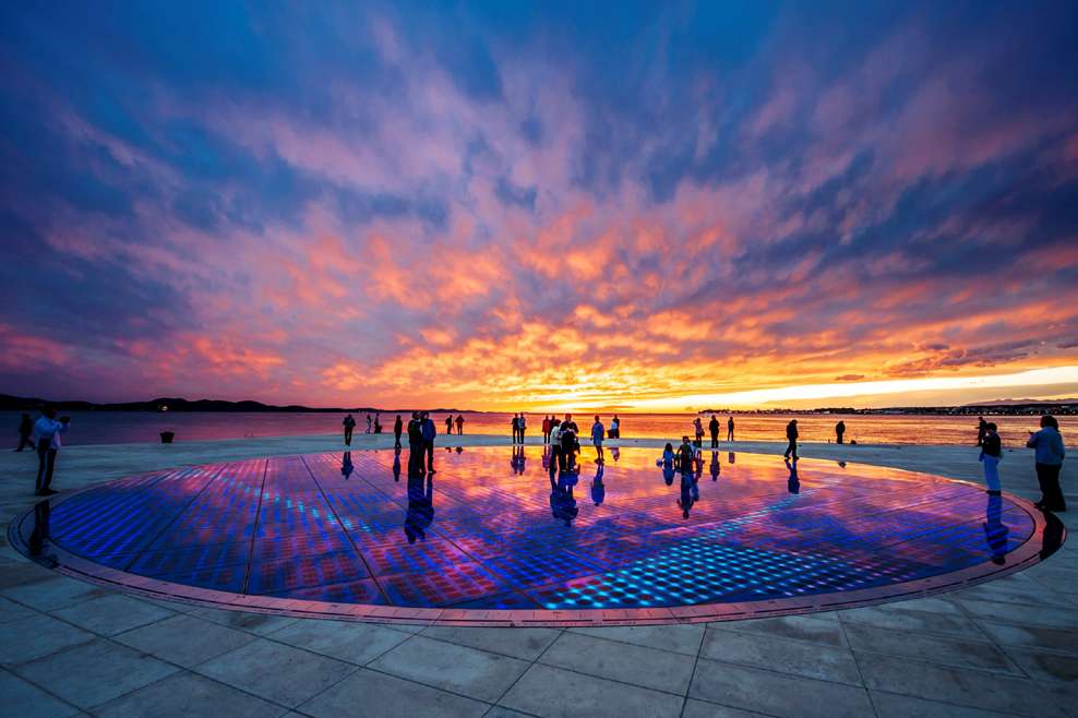 Zadar Pozdrowienia dla słońca Instalacja Chorwacja puzzle online