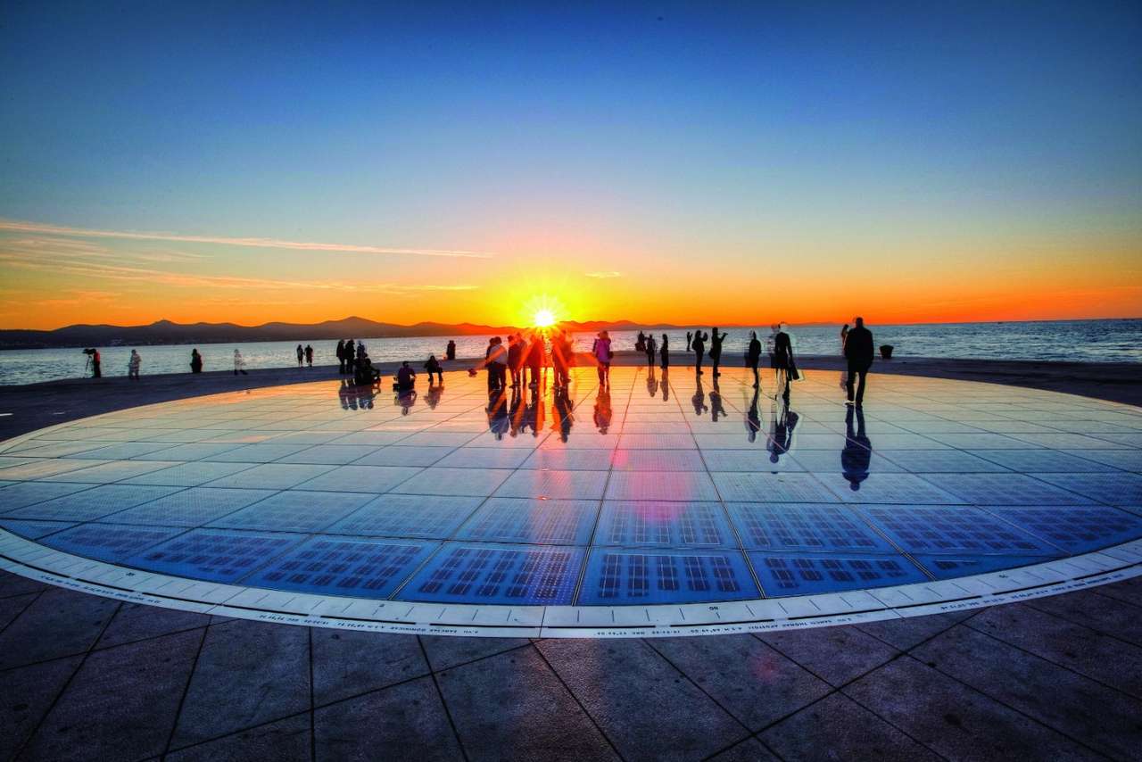 Zadar Pozdrowienia dla słońca Instalacja Chorwacja puzzle online