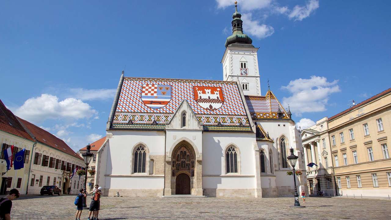 Stolica Chorwacji Kościół św. Marka puzzle online
