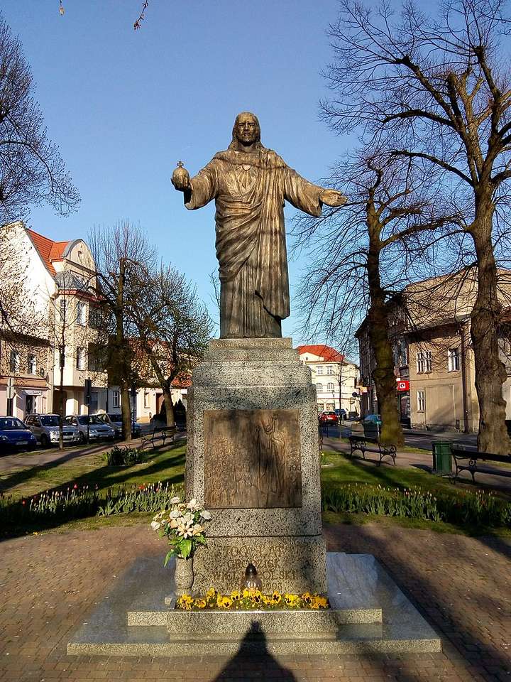 Monument till Jesu heliga hjärta i Grodzisk pussel