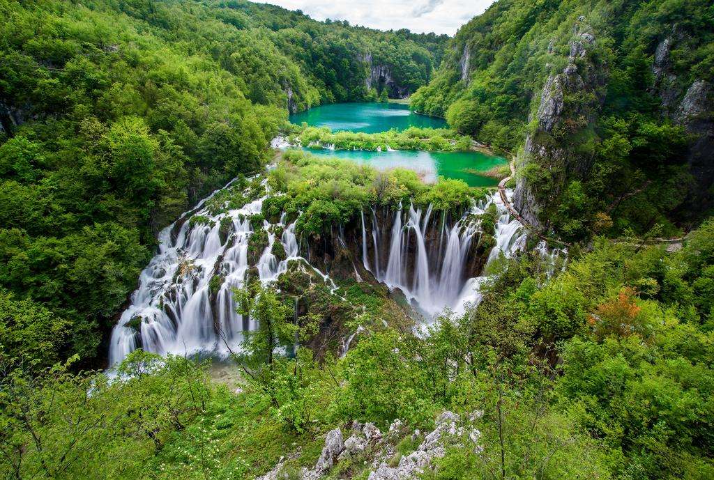 Region Slunj jeziora wodospady w Chorwacji puzzle online