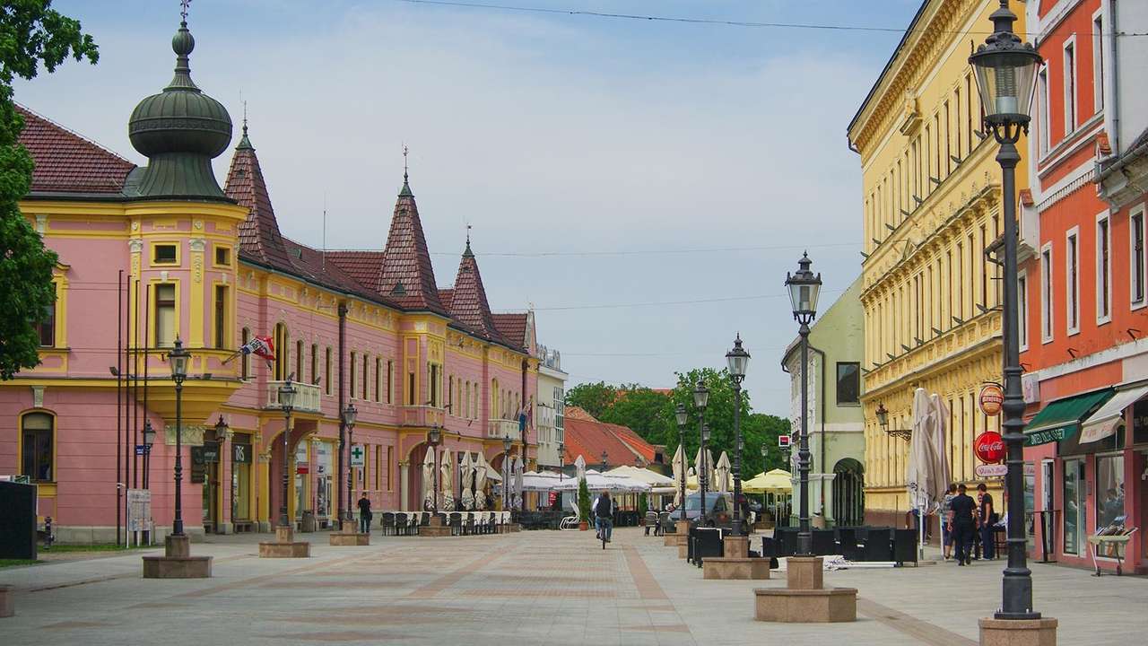 Vinkovci Stadt in Kroatien Puzzle