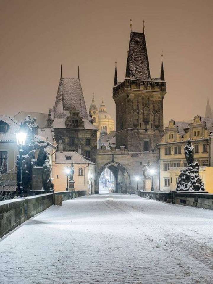 Tél Prágában. kirakós játék
