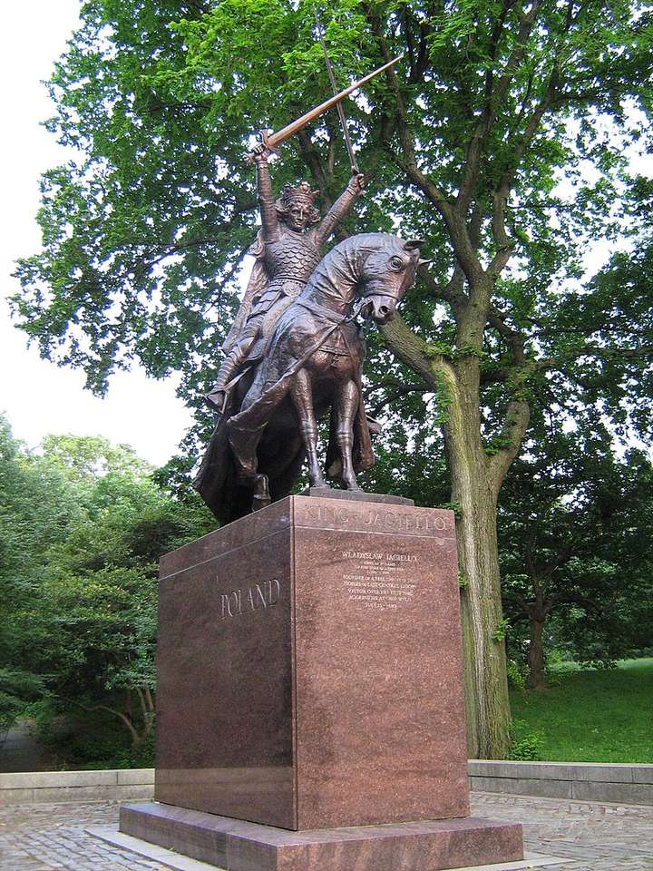 Pomnik Władysława Jagiełły w Nowym Jorku puzzle online