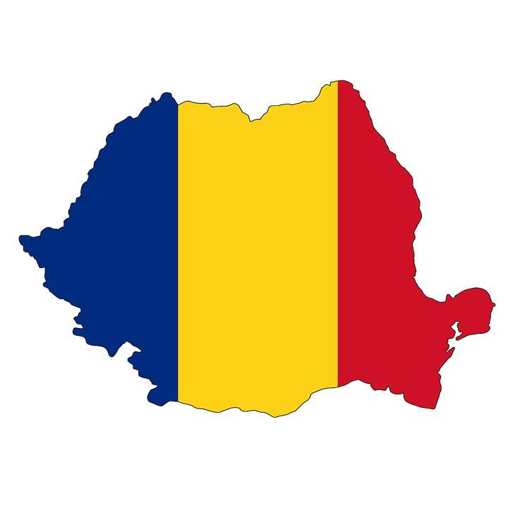 Mapa Rumunii puzzle online