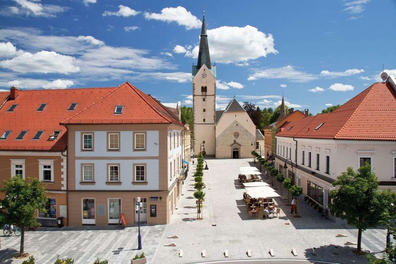 Miasto Slovenj Gradec w Słowenii puzzle online