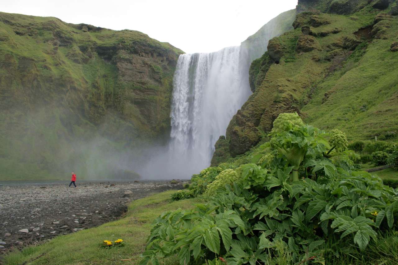 Wodospad na Islandii puzzle online