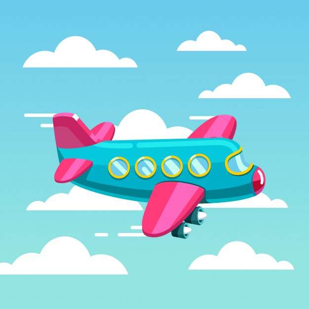 ピンクの飛行機のパズル ジグソーパズル