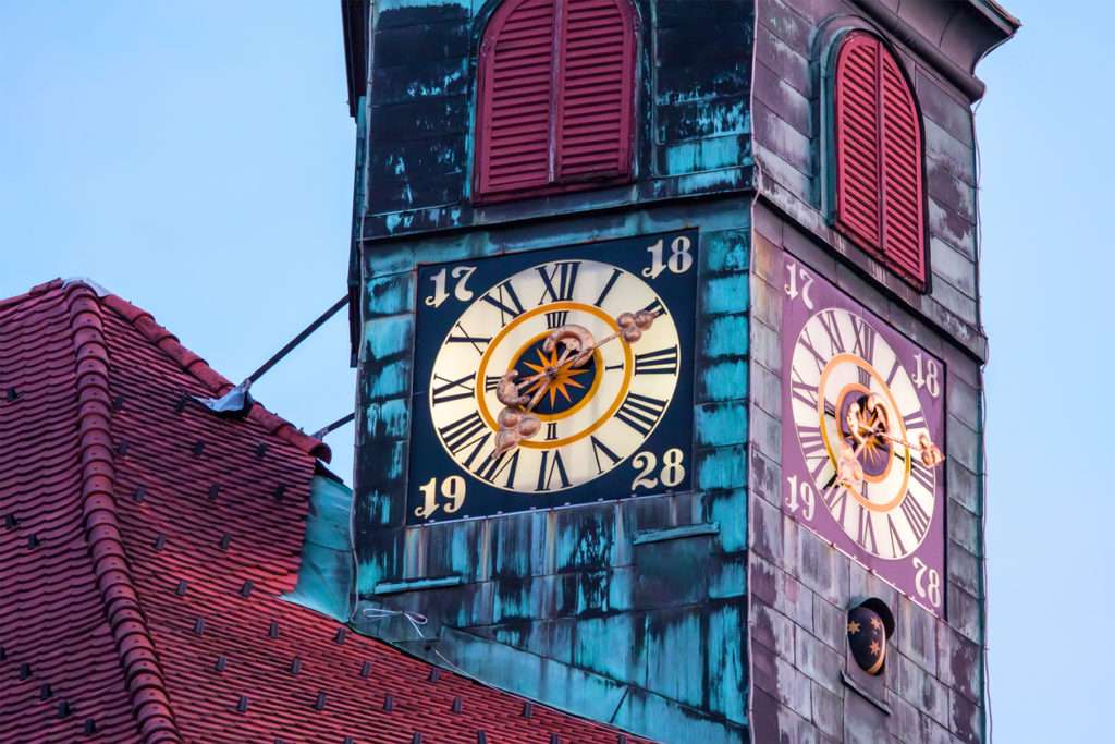 Lublana stare miasto wieża zegarowa Słowenia puzzle online