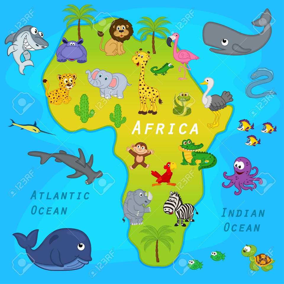 Puzzle Afryka puzzle online