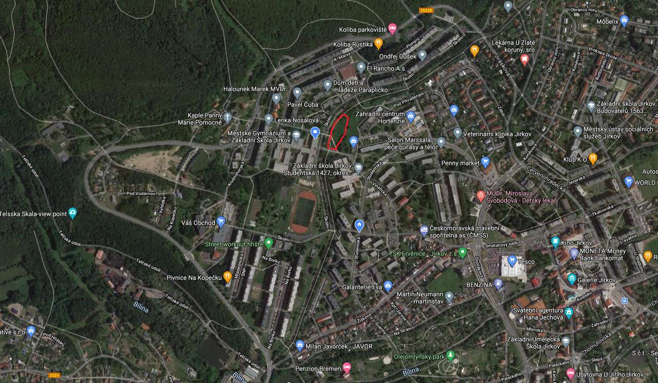 Mapa Jirkov puzzle online