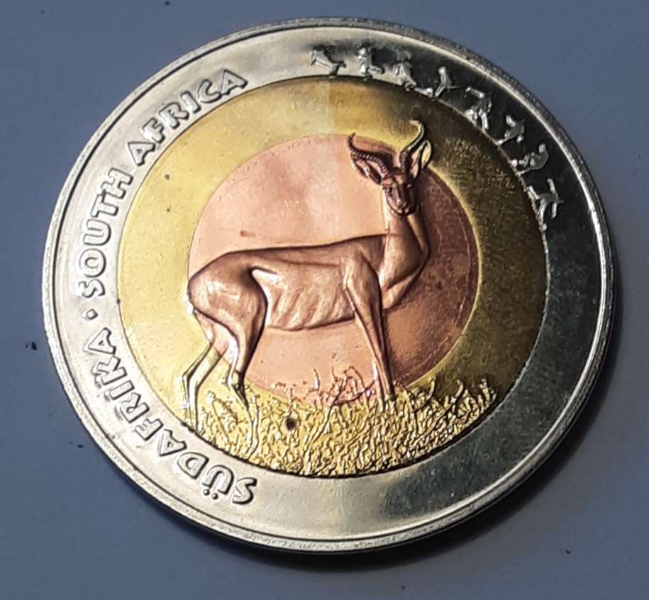 Moneta z Republiki Południowej Afryki puzzle online