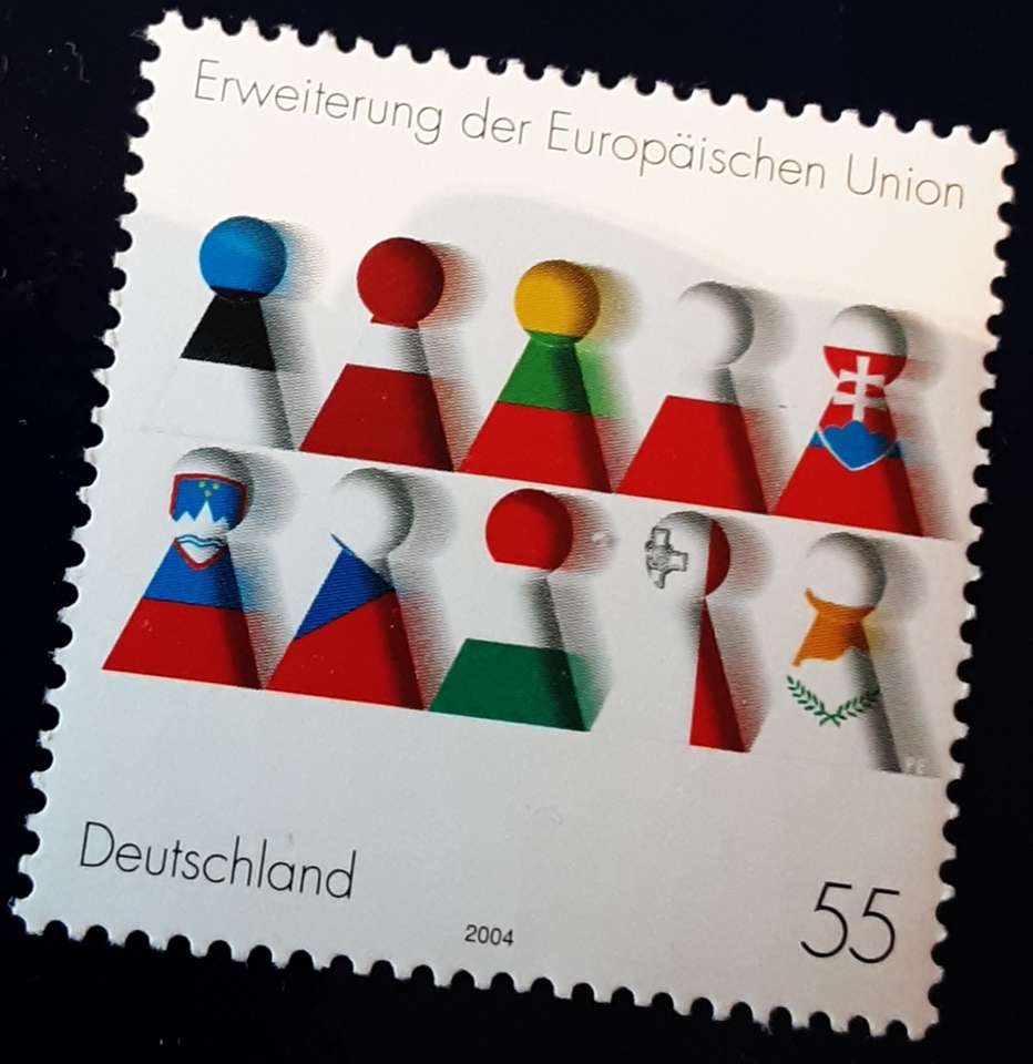 Niemiecki znaczek pocztowy puzzle online