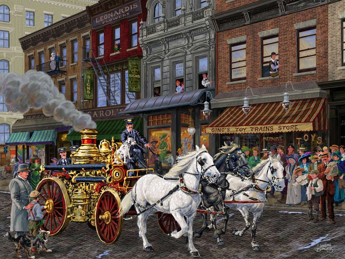 A scene in the city jigsaw puzzle
