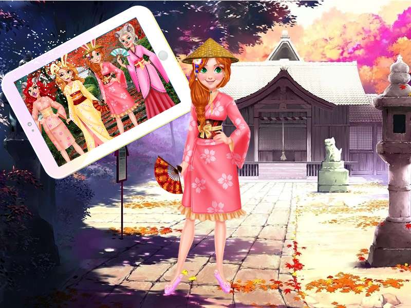 Gra online dla dziewczyn - Princess Kimono Dress puzzle online