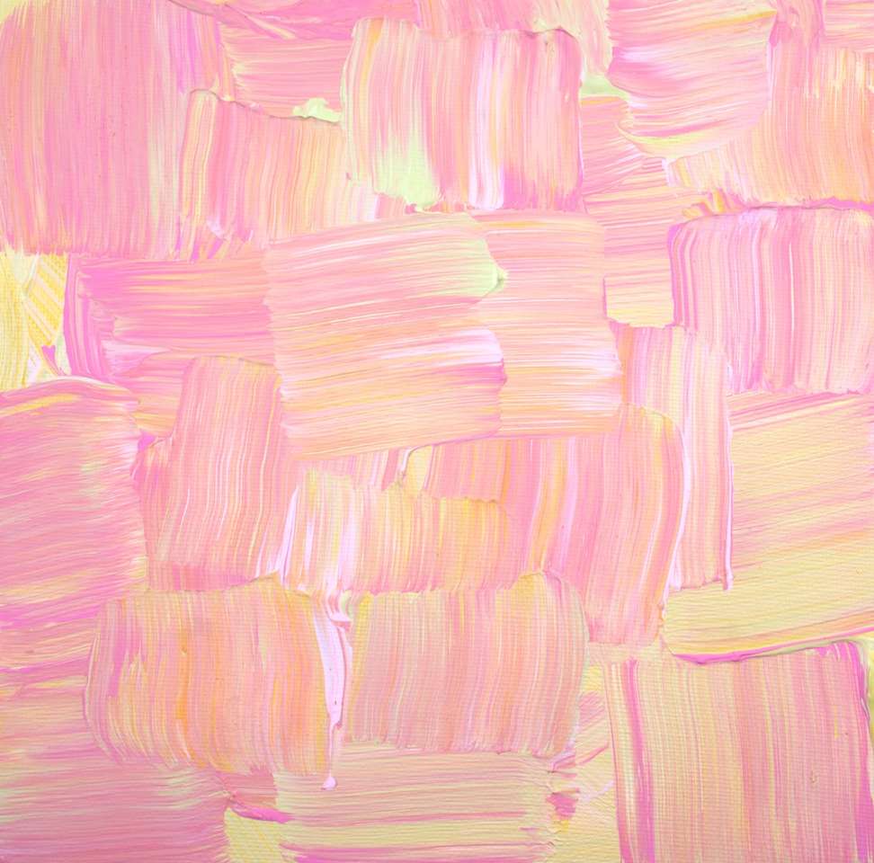 różowy i zielony malarstwo abstrakcyjne puzzle online