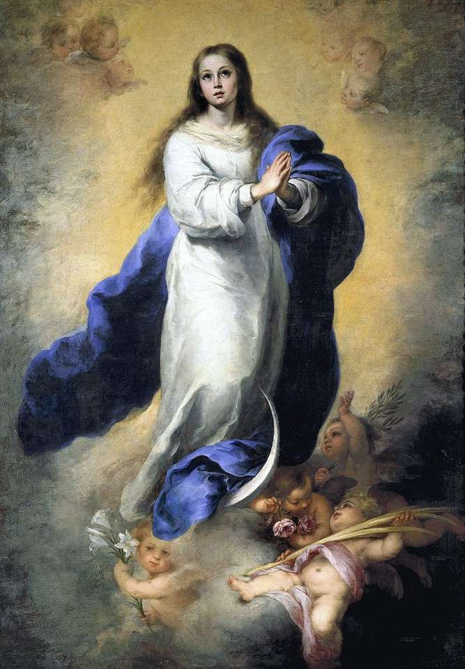 Maryja Niepokalanie Poczęta (obraz Bartolomé Esteb puzzle online