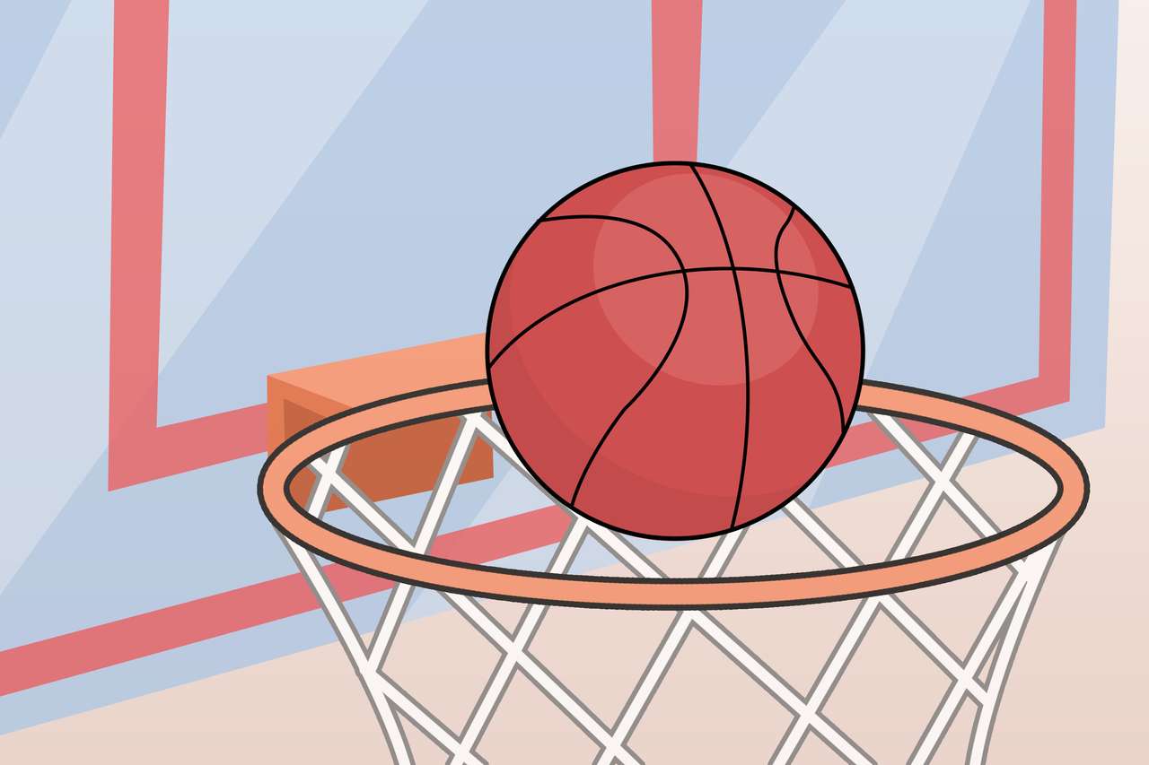 Obręcz do koszykówki i piłka puzzle online