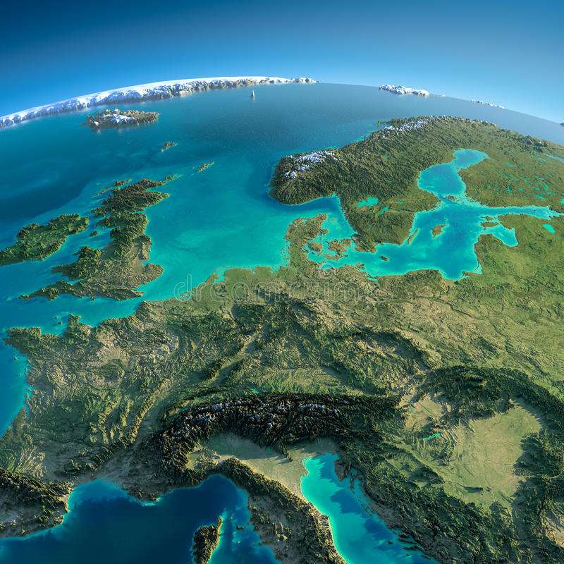 ziemia- środkowa europa puzzle online
